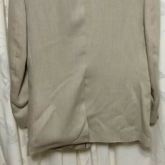 Farah Mens Tan Polyester/Viscose Sport Coat Blazer Jacket 40R ~ Teflon #DT - Picture 6 of 6